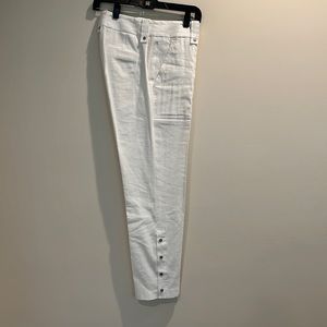 Linen/viscose white pants size 4